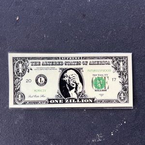 Supreme Zillion Dollar Bill Sticker